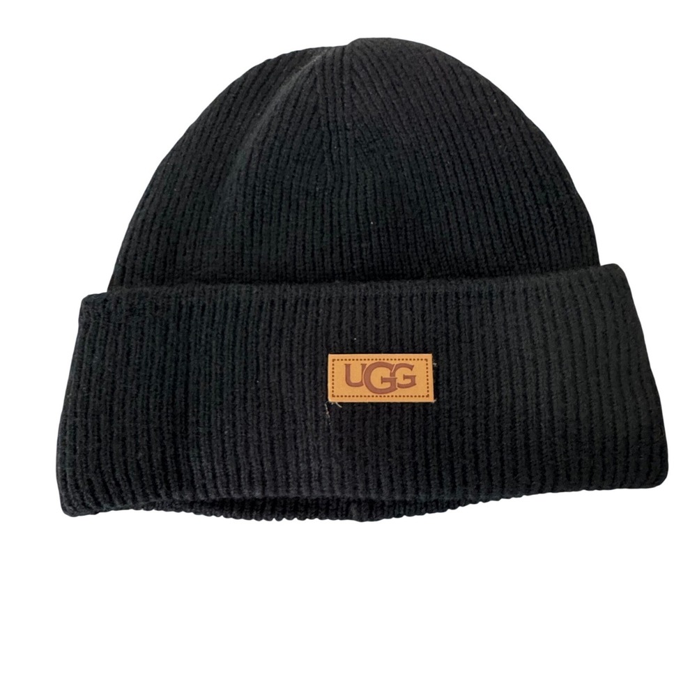 Ugg Cuff Rib Beanie Black